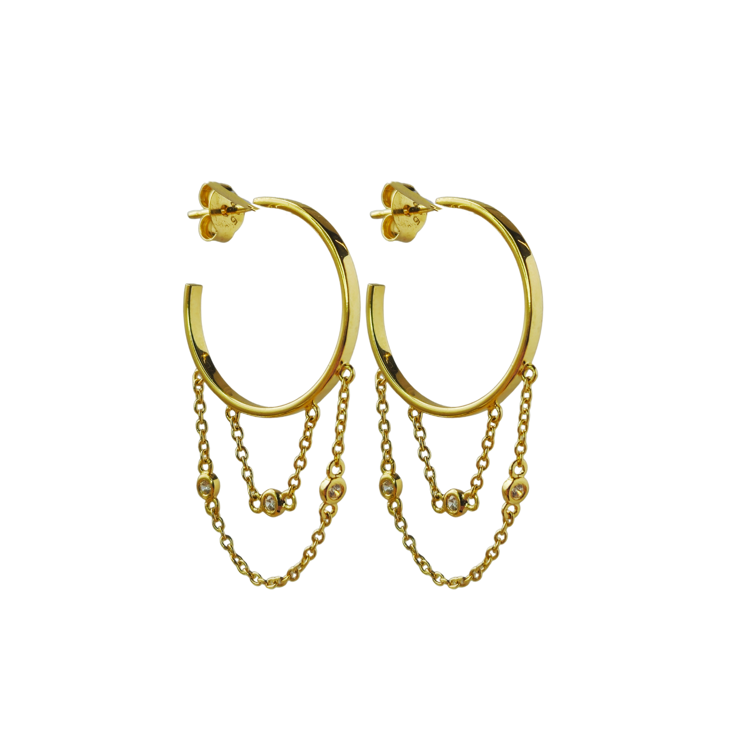 Elvira Chain Hoops